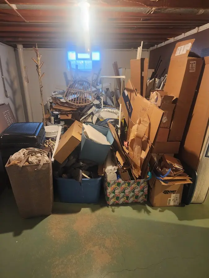 Roll-off dumpster container at job site for Concrete Dumpster Rental in Hamburg